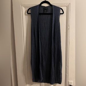 Tahari Long Tank Open Cardigan